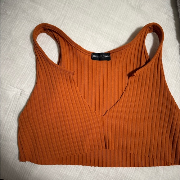 Small orange pretty little thing extreme cropped tank - Picture 5 of 5